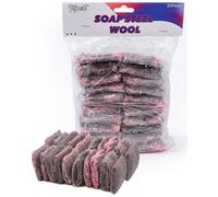 Topest Soap Filled Scoures, 20 Pads | Steel Wool Scourer Pads | Remove Tough Stains, Grease and Grime with Ease | Great for Kitchen, Pans, Pots, Cookers Etc.