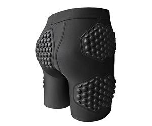 Topeter Compression Padded Shorts for Basketball, Hip/Butt Pad Protection Crash Short Pants for Skate, Rugby, Snowboard