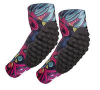 Topeter Elbow Pads for Kids Basketball Shooter Sleeves Boys Arm Supports for Soccer, Skiing, Ice Skating 2 Pack (Pink YXL)