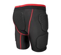 Topeter Minimal Men’s Padded Shorts Compression Short Hip Protective Underwear for Football Soccer Basketball Baseball Hockey Rugby Paintball Snowboard Skate Lacrosse
