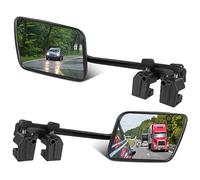 TOPEV Caravan Towing Mirrors - Convex Extension Wind Mirrors with Clamps, for Cars, Trailers, Vans, SUVs, Trucks & Motorhomes - 1 Pair (Left & Right), 430x120x90mm