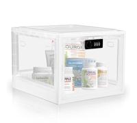 TOPEV Medicine Storage Box, Lockable Storage Box, Money Box, Large Combination Lock Box, for Medicine Phone Food Cosmetics, Material Safety Transparent 303 x 236 x 193mm