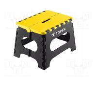 TOPEX Folding Yellow Counter Step Stool, 150 kg Capacity