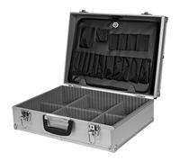 TOPEX Aluminium case, aluminium case, dimensions 45 x 15 x 32 cm, light 2.4 kg, soft interior material, reinforced edges, two key locks