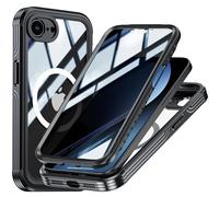 TOPF&B Privacy Case for iPhone 16e,Magnetic Cover[Compatible with MagSafe],built-in Privacy Screen Protector and Camera Lens Protector,360 Degree Full Body Case for iPhone 16e,Black