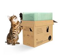 Topfeel 50 Count Cat Pads Compatible with Tidy Cats Breeze Litter System, 16.9" X 11.4", Cat Pad Refills Super Absorbent Quick-Dry Pee Pads for Cats, Unscented