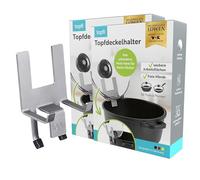 topfi® Pot Lid Holder for Pots and Pans Set of 2 | The Kitchen Aid for a Free & Clean Work Surface, Allows Water to Drip Back into the Pot and Offers Reliable Boil-Over Protection