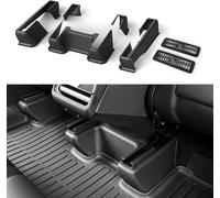 Topfit for New Model Y Underseat Protector TPE 2nd Row Kick Cover Under Seat Slide Fleece Protector Accessories for Tesla New Model Y (Juniper) Interior Accessories 2025-2026