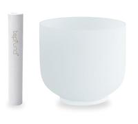 TOPFUND 10 inch G Note 440hz Quartz Crystal Singing Bowl Throat Chakra Meditation Sound Healing