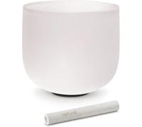 TOPFUND D Note Crystal Singing Bowl Sacral Chakra 8" with Bundle Case and Suede Mallet