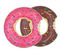 Topfunyy 2 Pack 23.6-inch Donut Pool Floats Inflatable Swimming Rings Tubes for Swimming, Swim Raft, Summer Beach Games, Party Decoration