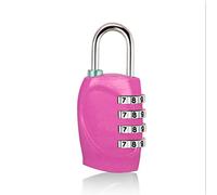 Topfunyy Combination Lock 4 Digit Padlock Re-settable Combo Lock, Gym Lock, Locker Lock, Waterproof Outdoor Combination Lock for Gate, Cases, Toolbox (Rose Red)