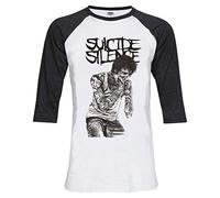 TopFusion Mitch Lucker Suicide Silence 3/4 Sleeve Unisex Baseball T-Shirt - Multi - Large