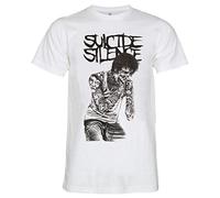 TopFusion Mitch Lucker Suicide Silence Women Men Unisex T-Shirt - White - Small