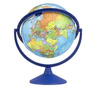 TOPGLOBE 30cm Educational World Globe 360° Rotating English Map | Large Easy Read Political Map With All Direction Movement For Home Learning Classrooms And Geography Study