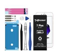 TOPGOABT Replacement for iPhone 7 Plus Battery, 5000 mAh High Capacity Battery for iPhone 7 Plus Model (A1661, A1784, A1785) with Replacement Tool Kits