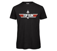 TopGun Black Licenced T Shirt (Medium)