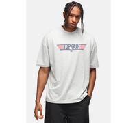 TOPGUN Logo Grey Marl Oversized T-shirt Recovered Grey XXL
