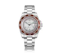 TOPHILL Automatic Watches for Men Gradient Dial 41mm Mens Automatic Mechanical Watch Japan Miyota 2813 Movement Sapphire Crystal Date Luminous Hands 3ATM Water Resistance TD006G, Red