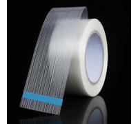 TopHomer 1 Roll Fiberglass Adhesive Tape, Repair Reinforced Packing Tape, Transparent Filament Strapping Tape for Heavy Duty Shipping box Waterproof Straight Line Repair Tape (20mmx50m)