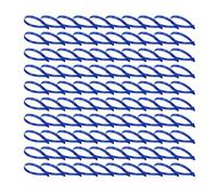 TopHomer 100 Pcs Blue Plastic Security Tags, Numbered Tamper Evident Seals for Trailer & Truck Cargo, Disposable Safety Locks for Shipping, Logistics & Transport