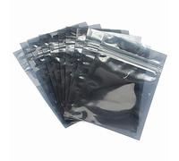 TopHomer 100Pcs Semi-Transparent Resealable Anti Static Bags, Mixed Sizes ESD Anti-Static Shielding Zip Lock Grip Seal Bags for Storing for Electronic and Computer Components