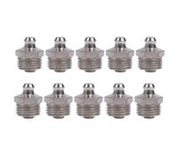 TopHomer 10Pcs M14*1.5 Straight Grease Fittings Kit, Nickel-plated Iron Grease Kit for Replacing Broken Grease Fittings