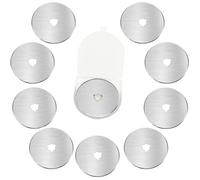 TopHomer 10Pcs Rotary Cutter Blades, 60mm Rotary Cutter Replacement Blades for Quilting, Paper, Fabric, Scrapbooking, Sewing, Art and Crafts