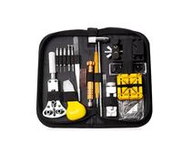 TopHomer 148Pcs Watch Repair Tools Kit with Zippered Carrying Case Back Pry Opener Antimagnetic Tweezers Hand Toolkit for Watch Maintenance