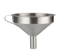 TopHomer 15cm Stainless Steel Funnel, Kitchen Strainer Funnel Filter Set Wide Mouth Canning Funnels with Handle for Transferring Liquid, Fluid, Cooking Oil