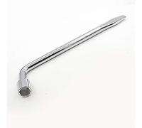 TopHomer 17MM Lug Wrench Chrome Vanadium Steel L-Type Wheel Nut Wrench Hex Key Socket Spanner Ideal for Repair Car