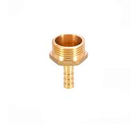 TopHomer 1Pcs BSP Hose Connector Brass Pipe Fitting 6mm/8mm/10mm/12mm/16mm/19mm/25mm, Hose Barb Tail Male BSP Thread Connector Joint Copper Coupler Adapter