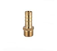 TopHomer 1Pcs BSP Hose Connector Brass Pipe Fitting 6mm/8mm/10mm/12mm/16mm/19mm/25mm, Hose Barb Tail Male BSP Thread Connector Joint Copper Coupler Adapter