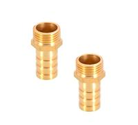 TopHomer 1Pcs BSP Hose Connector Brass Pipe Fitting 6mm/8mm/10mm/12mm/16mm/19mm/25mm, Hose Barb Tail Male BSP Thread Connector Joint Copper Coupler Adapter