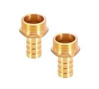 TopHomer 1Pcs BSP Hose Connector Brass Pipe Fitting 6mm/8mm/10mm/12mm/16mm/19mm/25mm, Hose Barb Tail Male BSP Thread Connector Joint Copper Coupler Adapter