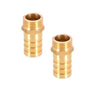 TopHomer 1Pcs BSP Hose Connector Brass Pipe Fitting 6mm/8mm/10mm/12mm/16mm/19mm/25mm, Hose Barb Tail Male BSP Thread Connector Joint Copper Coupler Adapter