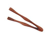 TopHomer 1PCS Wooden Food Tongs Anti-scald Natural Wood Toaster Tong for Cooking Salad Tong Bread Tongs Wooden Utensils for Pastry Salad Dessert