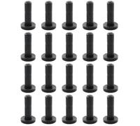 TopHomer 20Pcs Elbow Tee Valve Plug 1/4" Straight Micro Nozzle Plugs End Caps, Irrigation Tee Connectors Stoppers Misting Nozzle Tees Blocked Tool (Black)