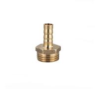 TopHomer 2Pcs BSP Hose Connector Brass Pipe Fitting 8mm Barb x G1/2 Male, Hose Barb Tail Male BSP Thread Connector Joint Copper Coupler Adapter