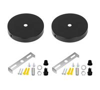 TopHomer 2Pcs Ceiling Light Canopy Kit, 120x20mm Pendant Light Fixture Mounting Bracket Hanging Hardware for Lighting Fixtures Chandeliers Pendant Wall Lamp, Black