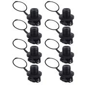 TopHomer 2Pcs Inflatable Boat Air Valve, Plastic Boston Spiral Air Plugs Quick Inflate & Deflate One-Way Screw Nozzle Cap for Kayak, Dinghy, Airbed, Hot Tub