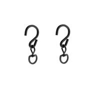 TopHomer 2Pcs S Hook Swivel Hooks, 360°Swivel Rotating Hook Heavy Duty Hanging Plant Basket Hooks for Hanging Flower Basket, Bird Feeders, Wind Chimes
