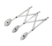 TopHomer 3 Wheel Pastry Cutter, Expandable Telescopic Pizza Slicer
