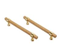 TopHomer 4PCS 128mm Wood Drawer Pulls, Zinc Alloy Furniture Pull Handles with Screws for European Vintage Style Bedroom Bathroom Kitchen Room Cabinets Door Hardware (A+B)