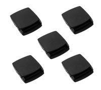 TopHomer 5 Pcs Webbing Buckle, 38mm Flap Cam Buckles Plastic Adjustable Tie Down Buckles Replacement for 38mm Webbing Strap, Black