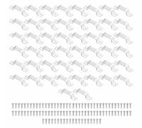 TopHomer 50 Pcs LED Strip Light Mounting Clips, Flexible Cable Holder, Fixing Bracket with 100 Screws for 27mm Wide LED Strip Lights