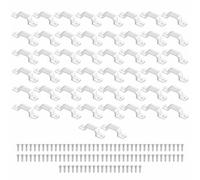 TopHomer 50 Pcs LED Strip Light Mounting Clips, Flexible Cable Holder, Fixing Bracket with 100 Screws for 20mm Wide LED Strip Lights
