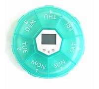 TopHomer 7 Days Automatic Pill Dispenser with Timer and Reminder, Green | Electronic Medication Organiser, Tablet Box, For Prescriptions Vitamins Supplements