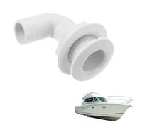 TopHomer 90 Degree Drain Vent for Marine Boat, Elbow Bilge Pump Drain Thru Hull Plastic Yacht Fitting