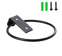 TopHomer Black Flower Wall Mounted Holder Pot Planter Hanger Rack Ring Plant Basket Stand for Garden, Balcony, Yard, Home(Foldable 15.2cm/6in)